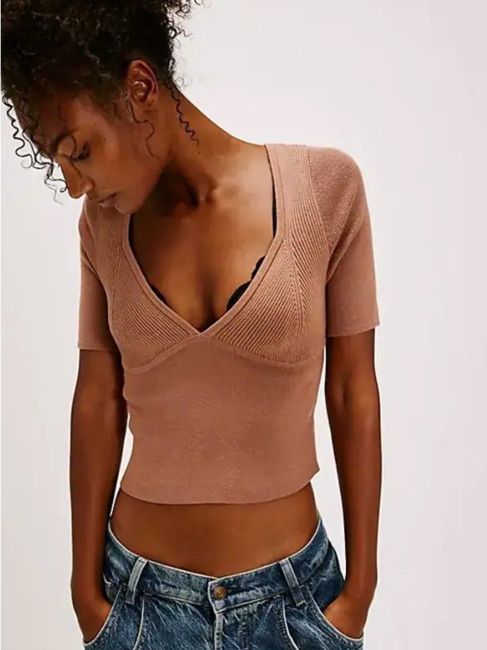 NWOT Free People Teagan Swit Short Sleeve